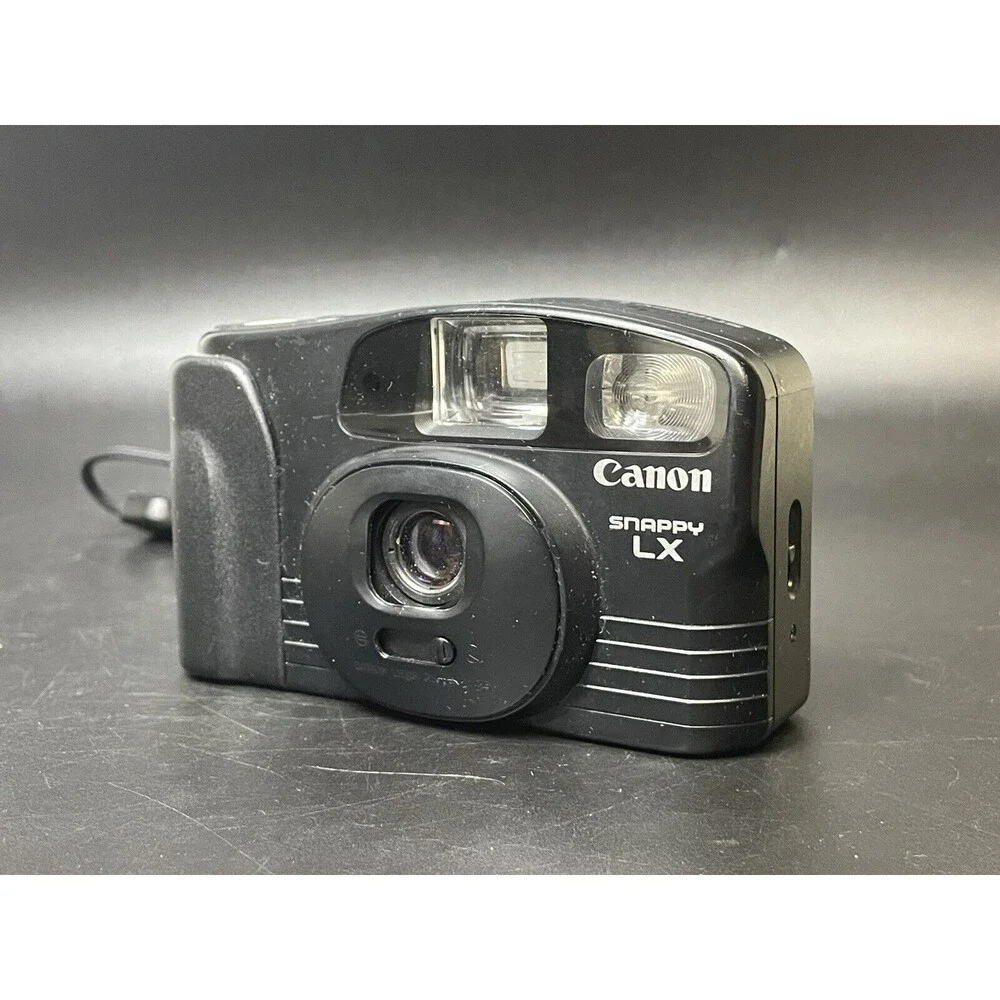 Vintage Canon Snappy LX 35mm Point & Shoot Film Camera As Is Retro Photography